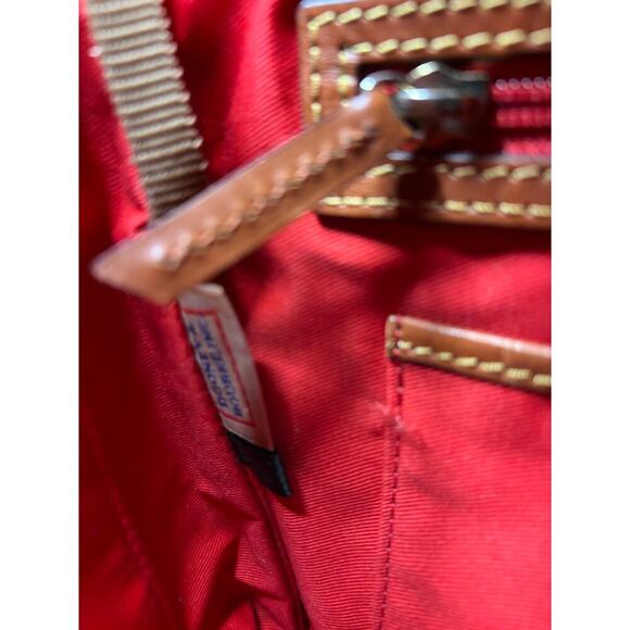 Dooney & Burke Women's Green Nylon Crossbody w/ Leather Accents- Medium Size - Picture 10 of 11